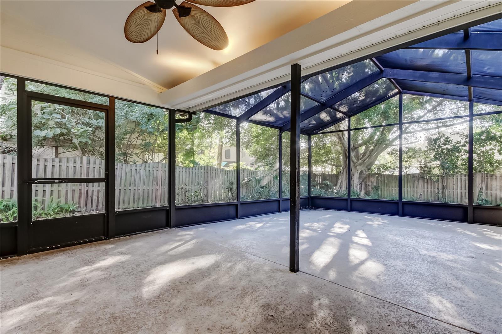 48. Fully Screened-In Lanai- Partially Covered w Main Roof (NOT Flat Roof! (26.1 ft x 17.1 ft)!!