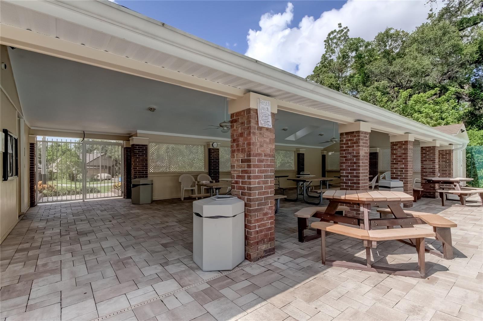 70. Covered Gathering Area w Shade & Restrooms for Pool Area!