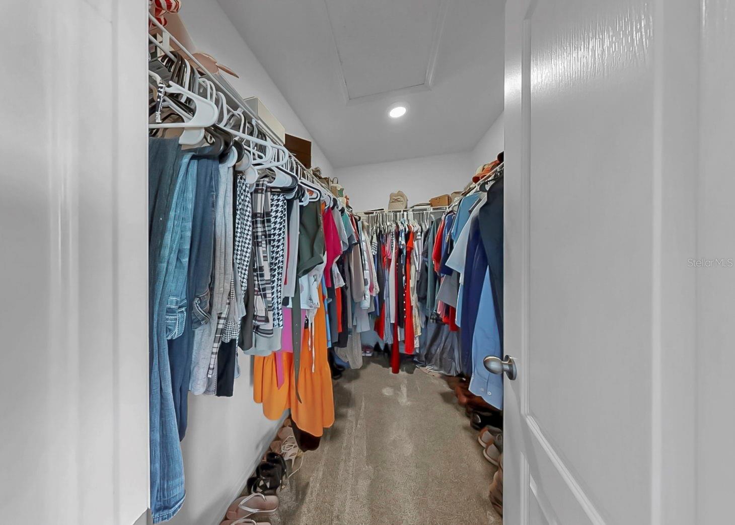 Primary walk-in closet