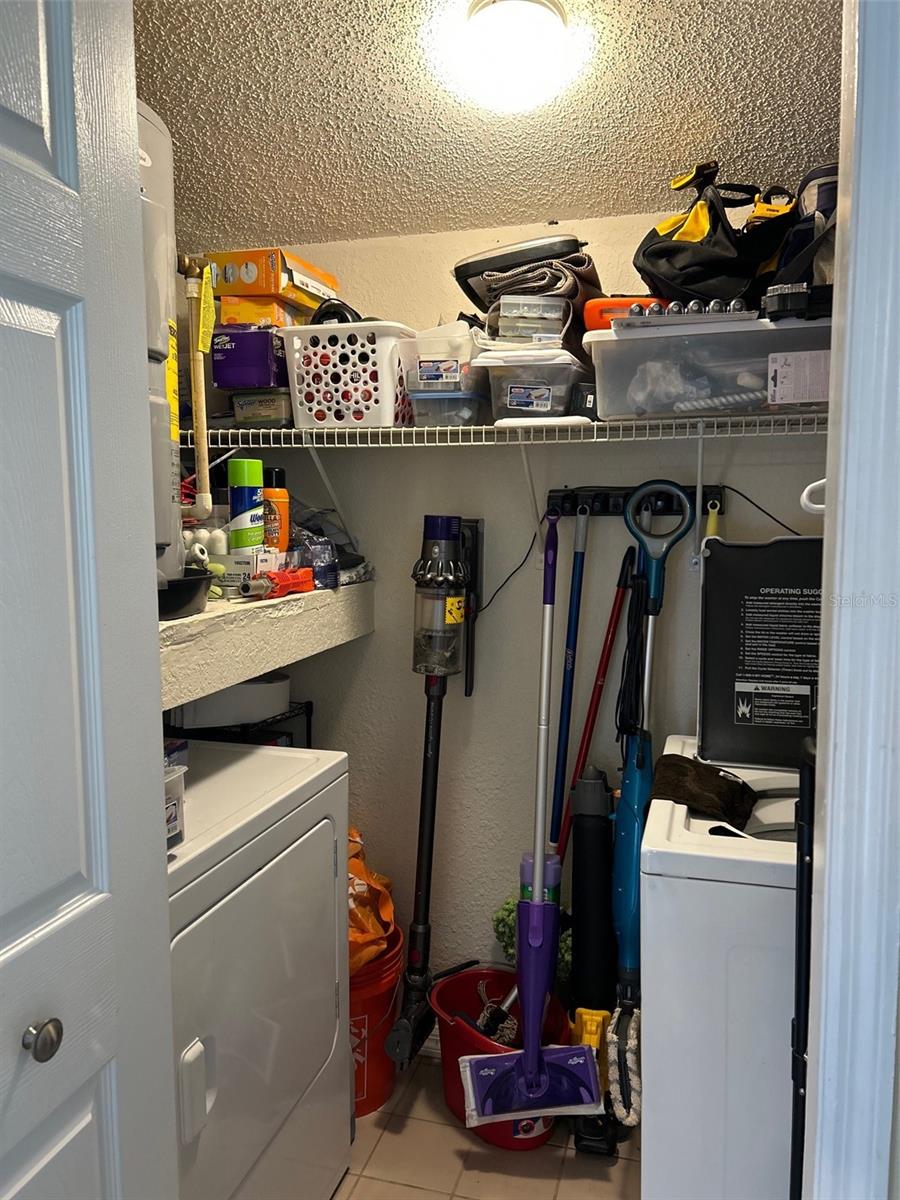 Inside Laundry/storage!