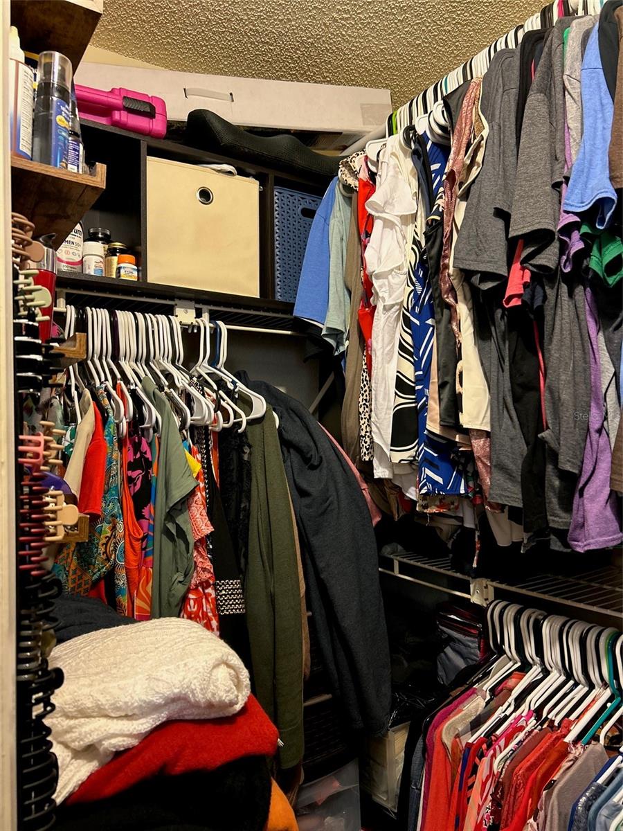 Primary walk-in closet