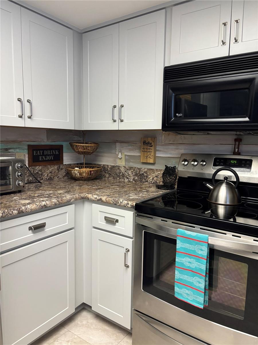 Beautiful stainless steel appliances