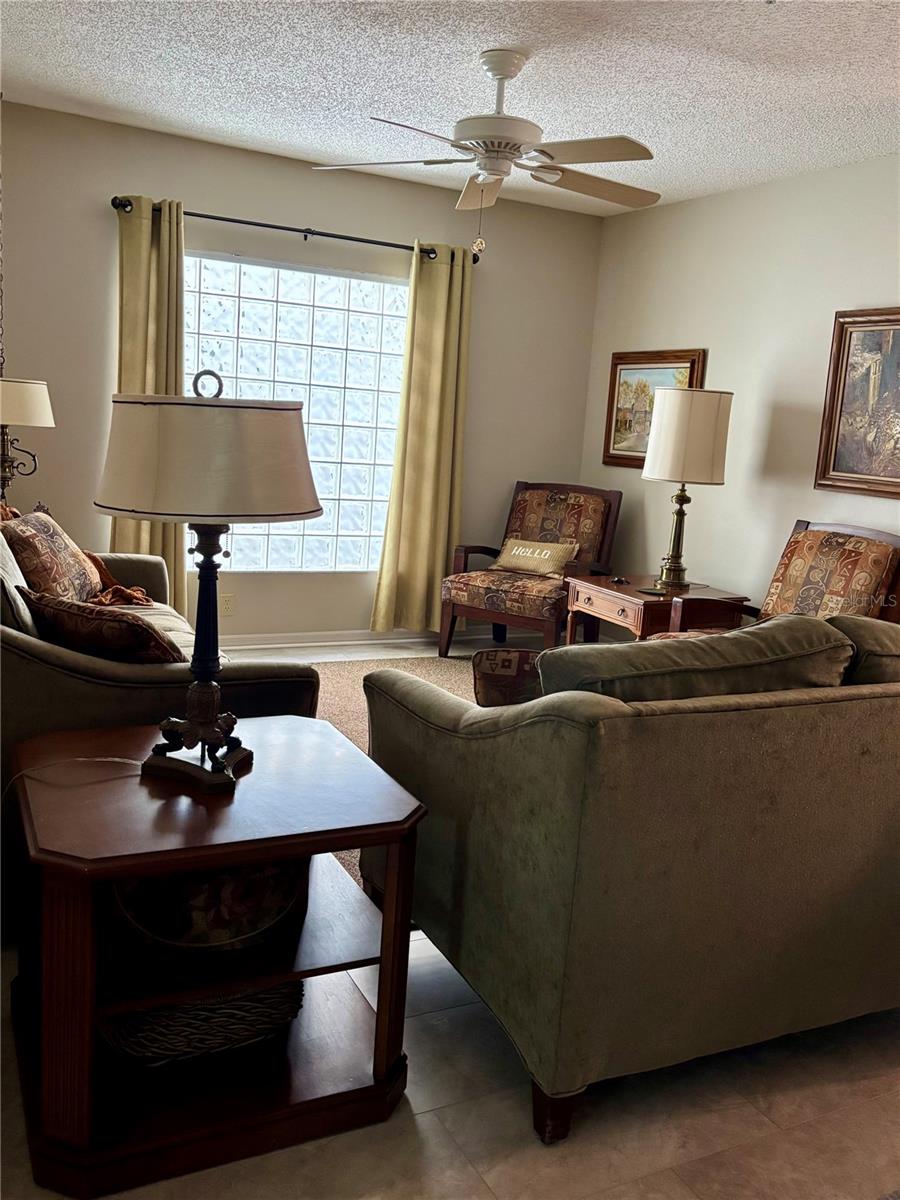 View from foyer into living room