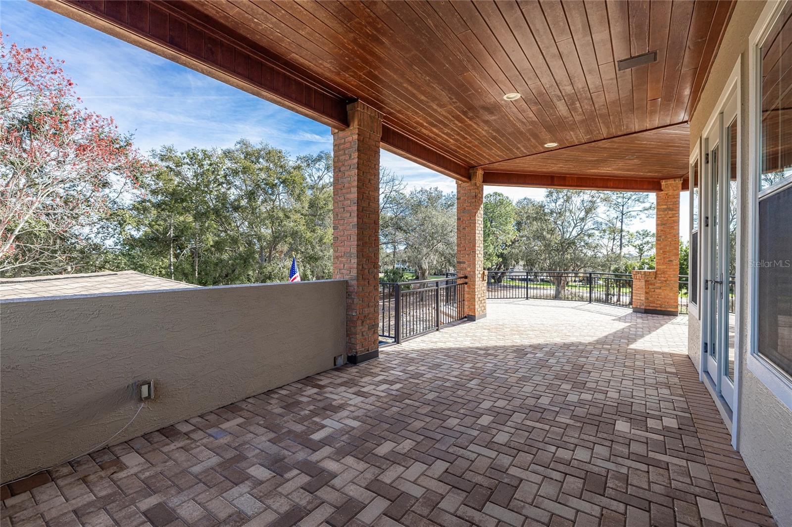 Expanisve second story balcony can be accessed from three bedroom suites.