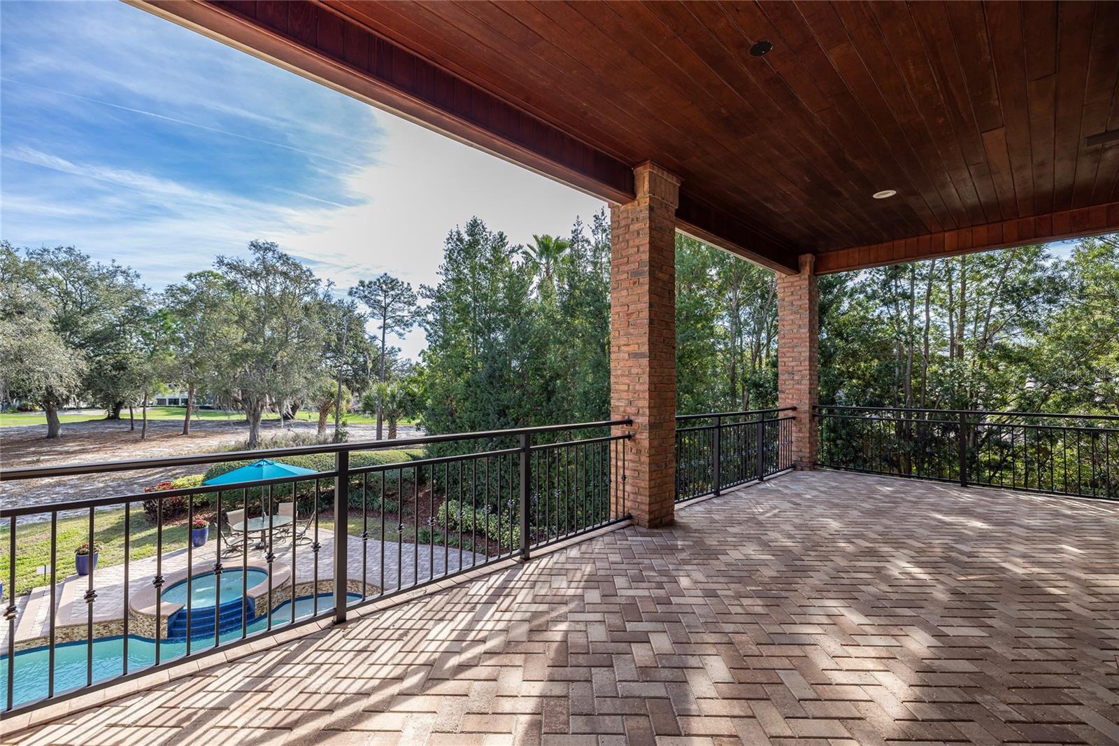 Balcony access from two guest suites.