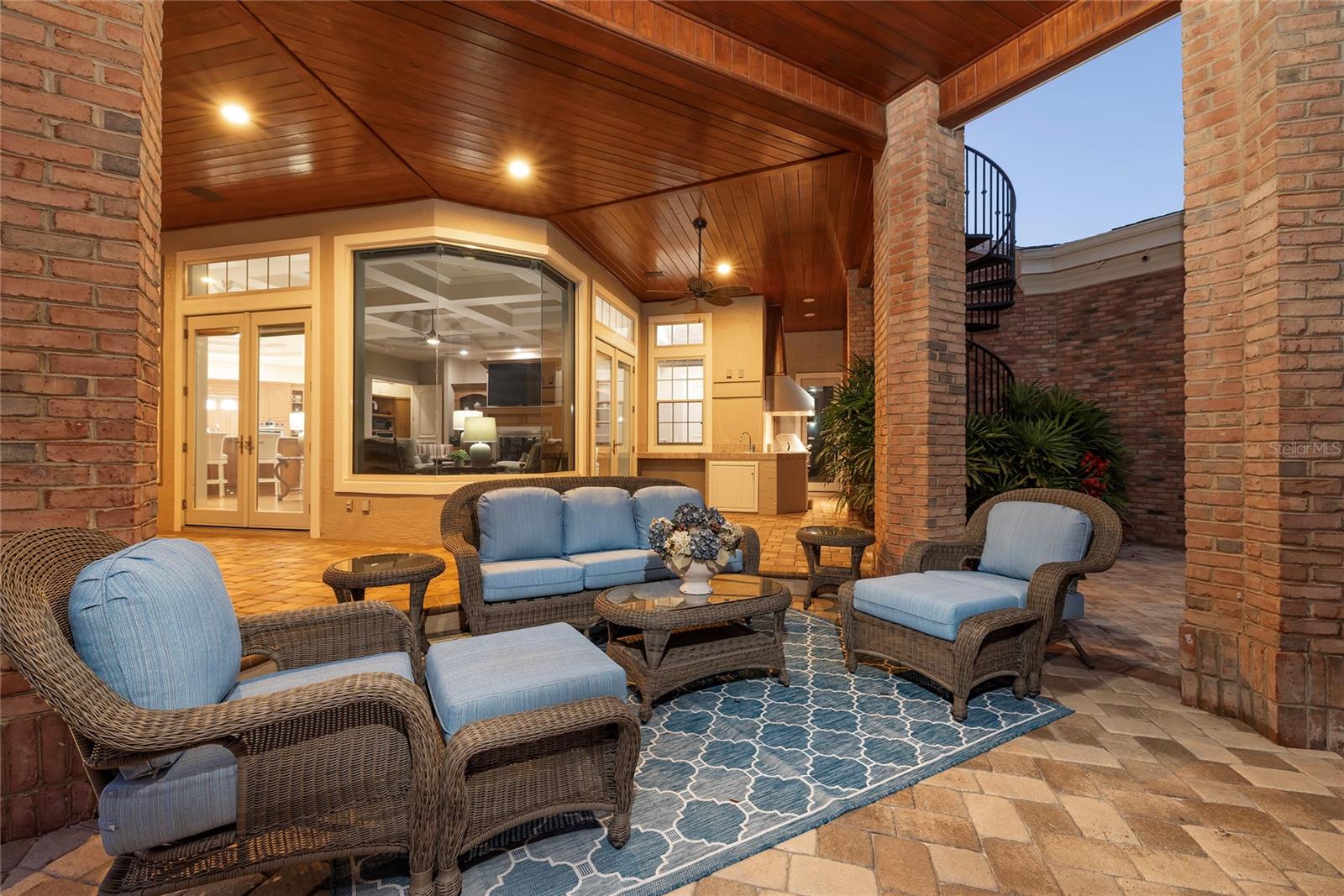 So much covered area for outdoor entertaining!