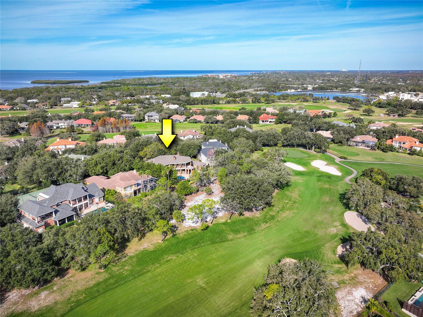 A mile from the Gulf.