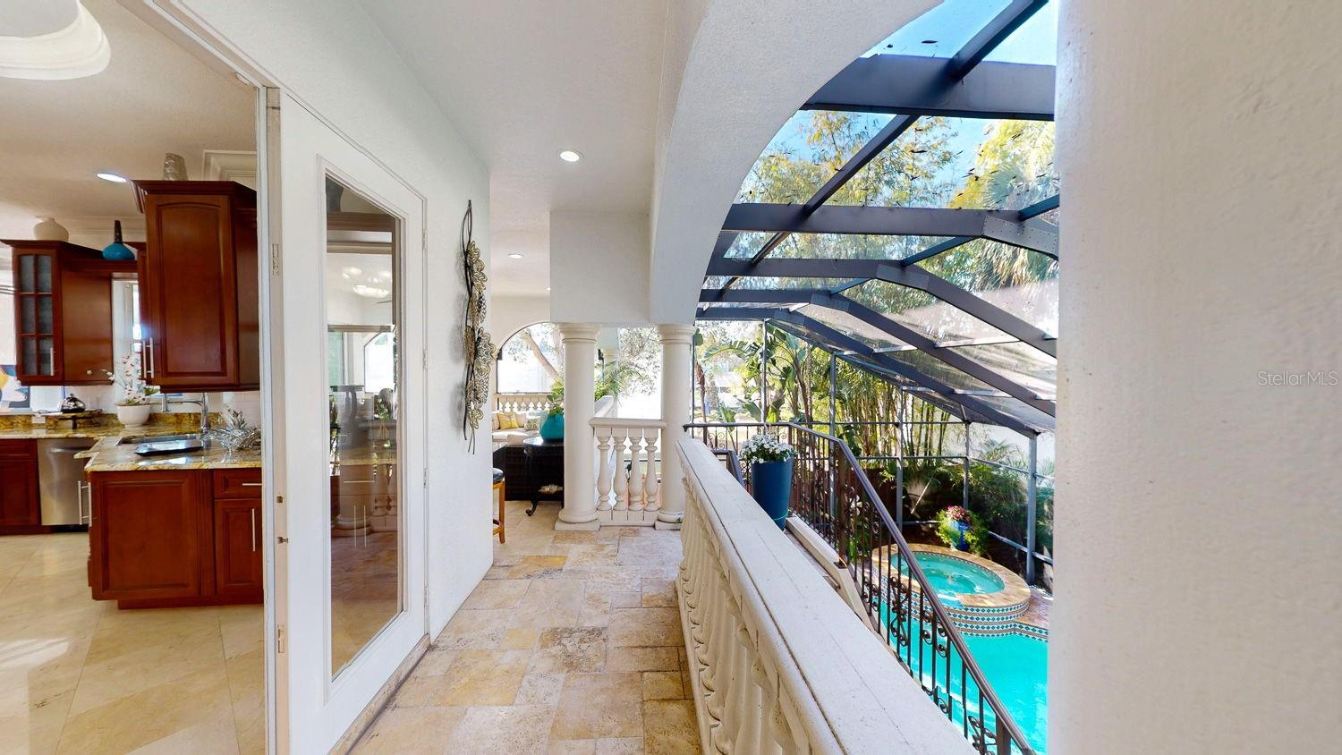 2nd Floor Balcony overlooking the Pool
