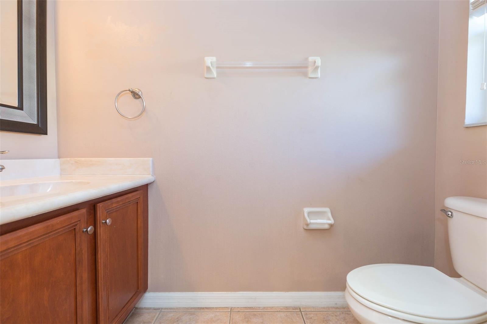 Powder room on the first floor