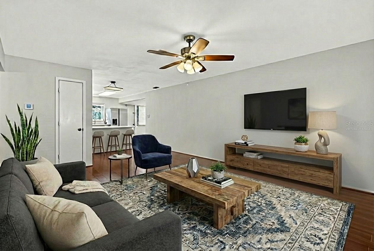 Virtually Staged Living Room