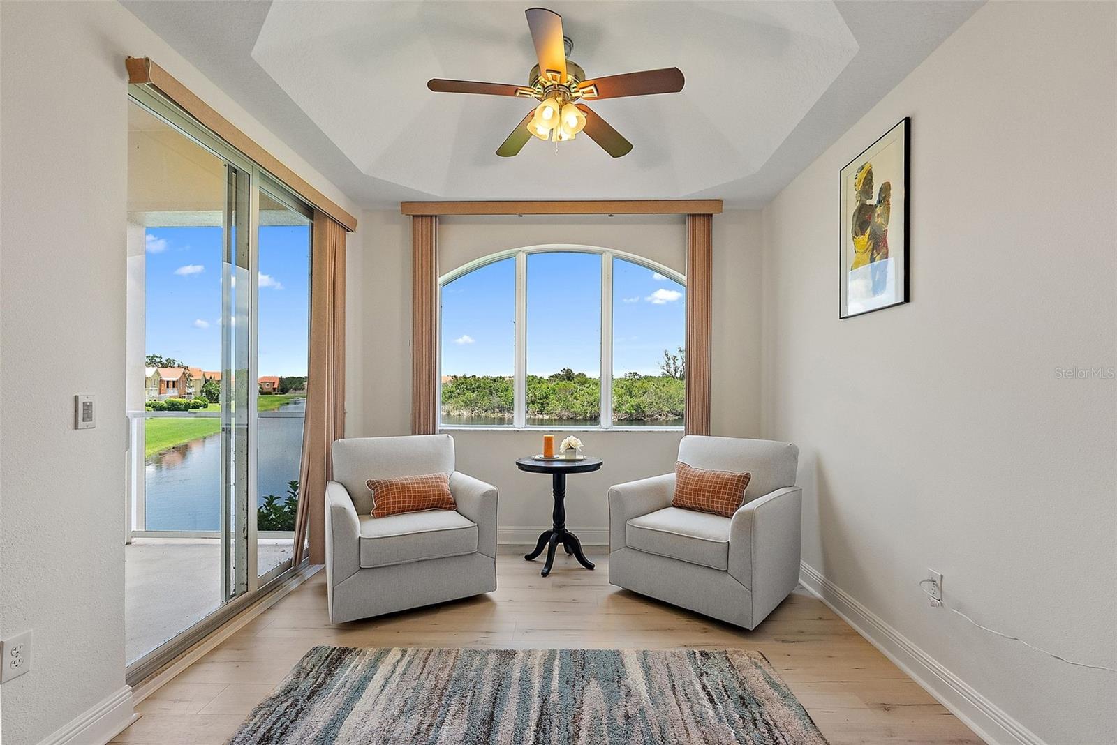 Sitting Area overlooking Nature Preserve in Primary