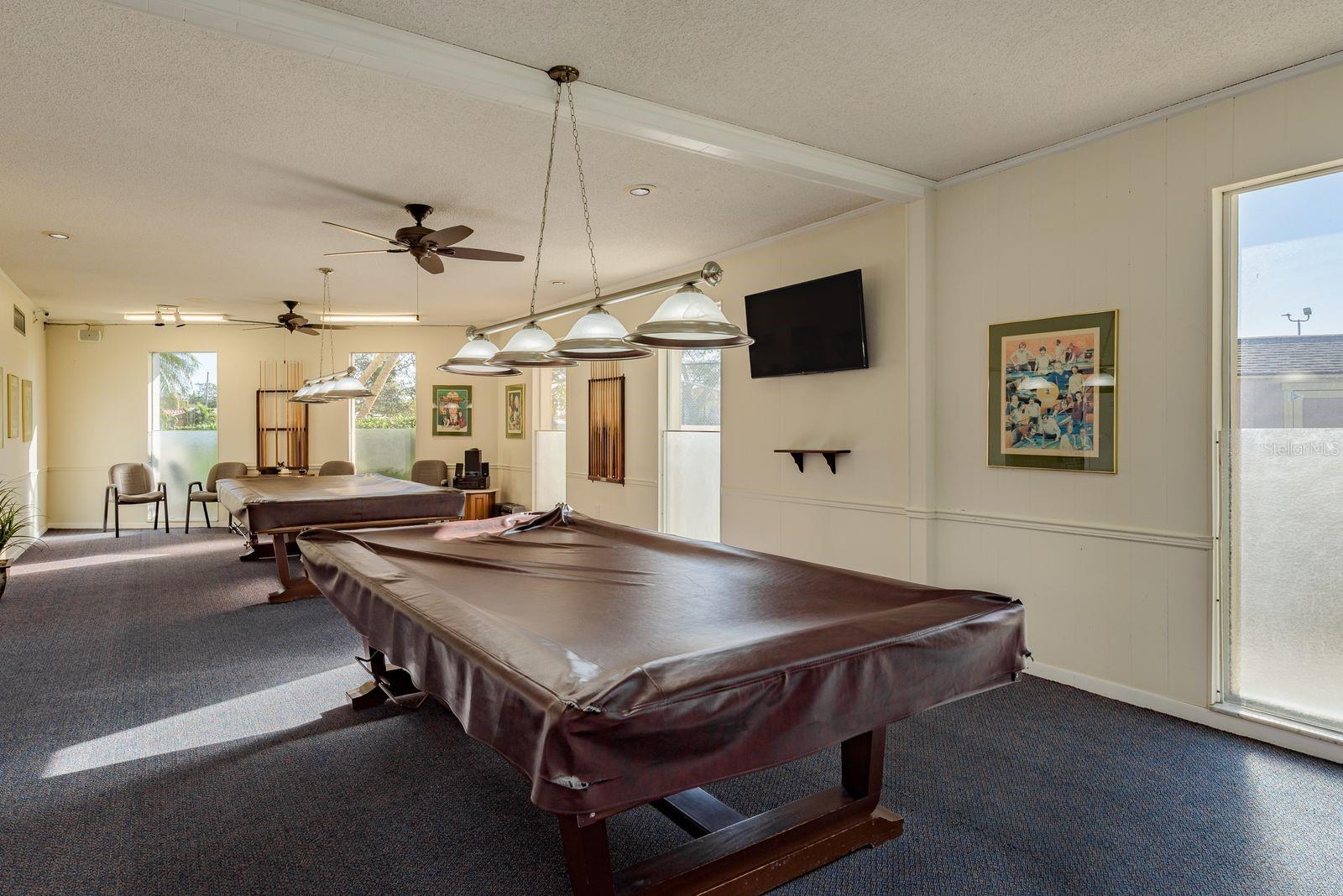 Clubhouse Pool Room