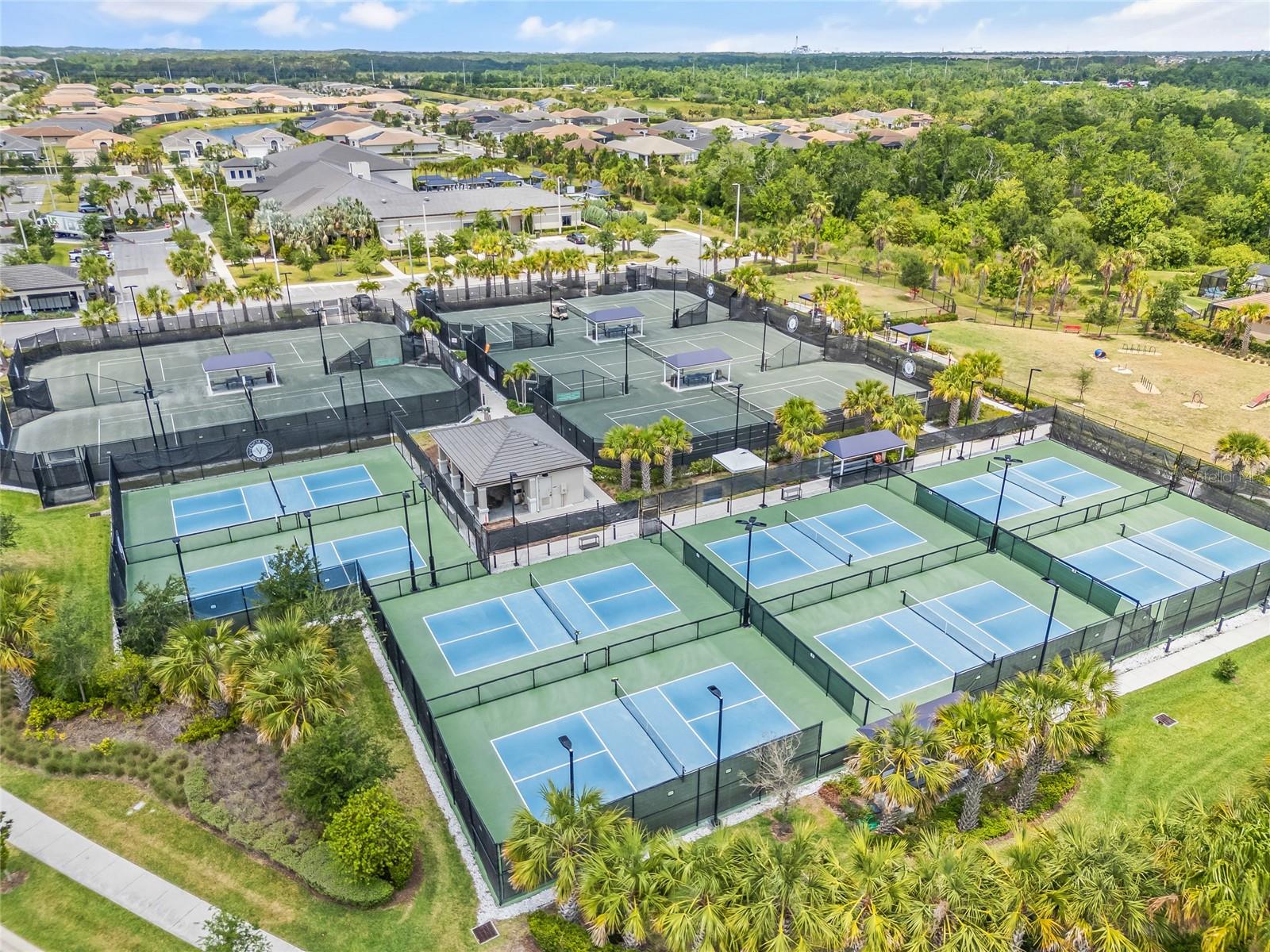 pickleball and tennis courts