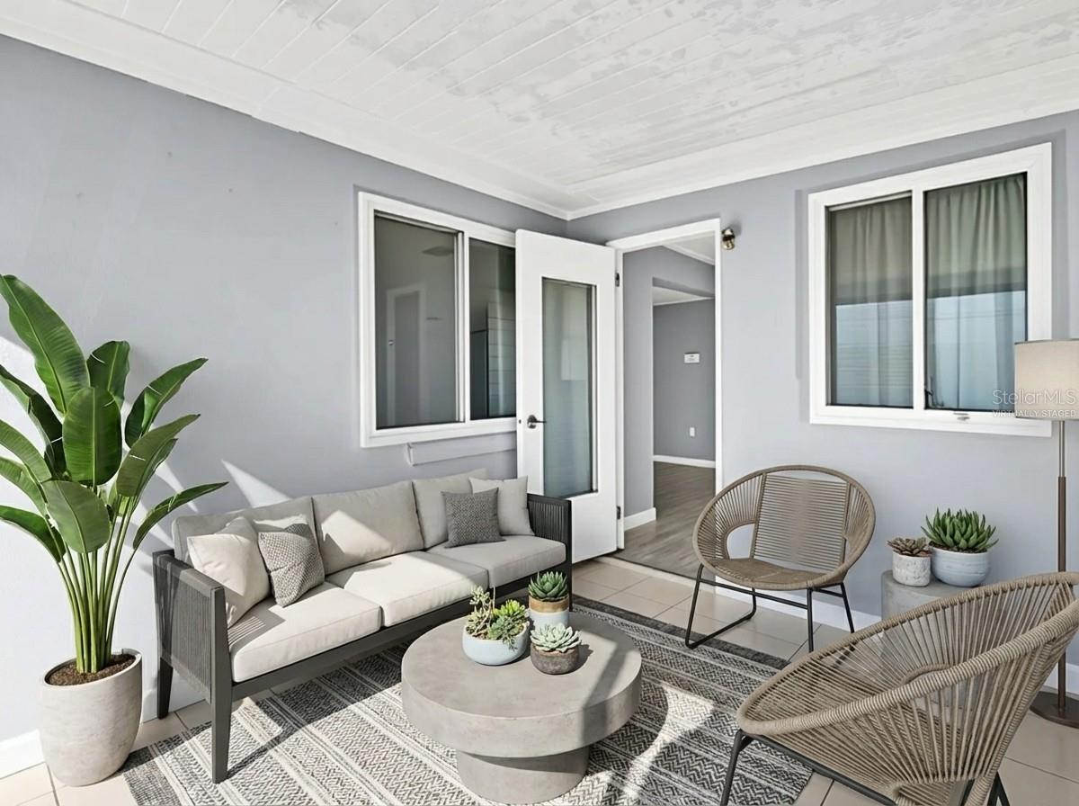 Florida Room Virtually Staged