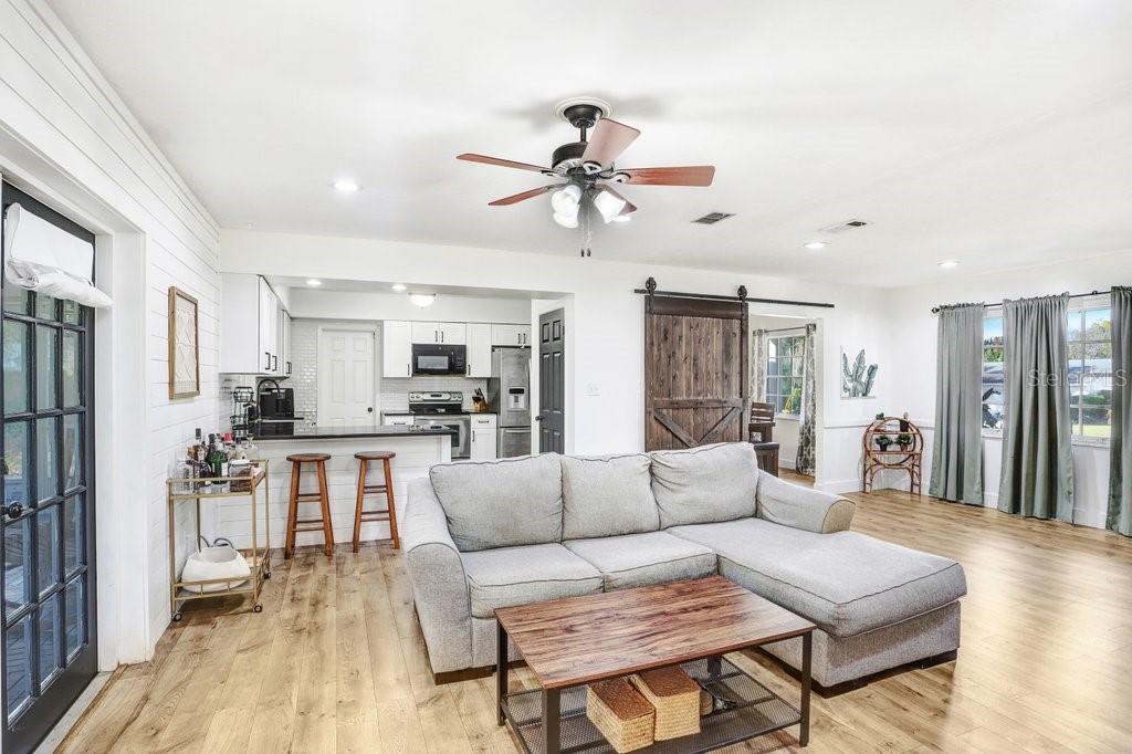 Living Room is open to kitchen and Dining Area