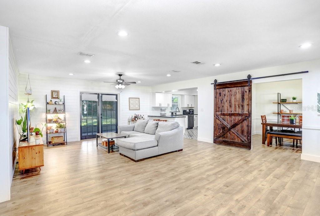 Living Room is open to kitchen and Dining Area