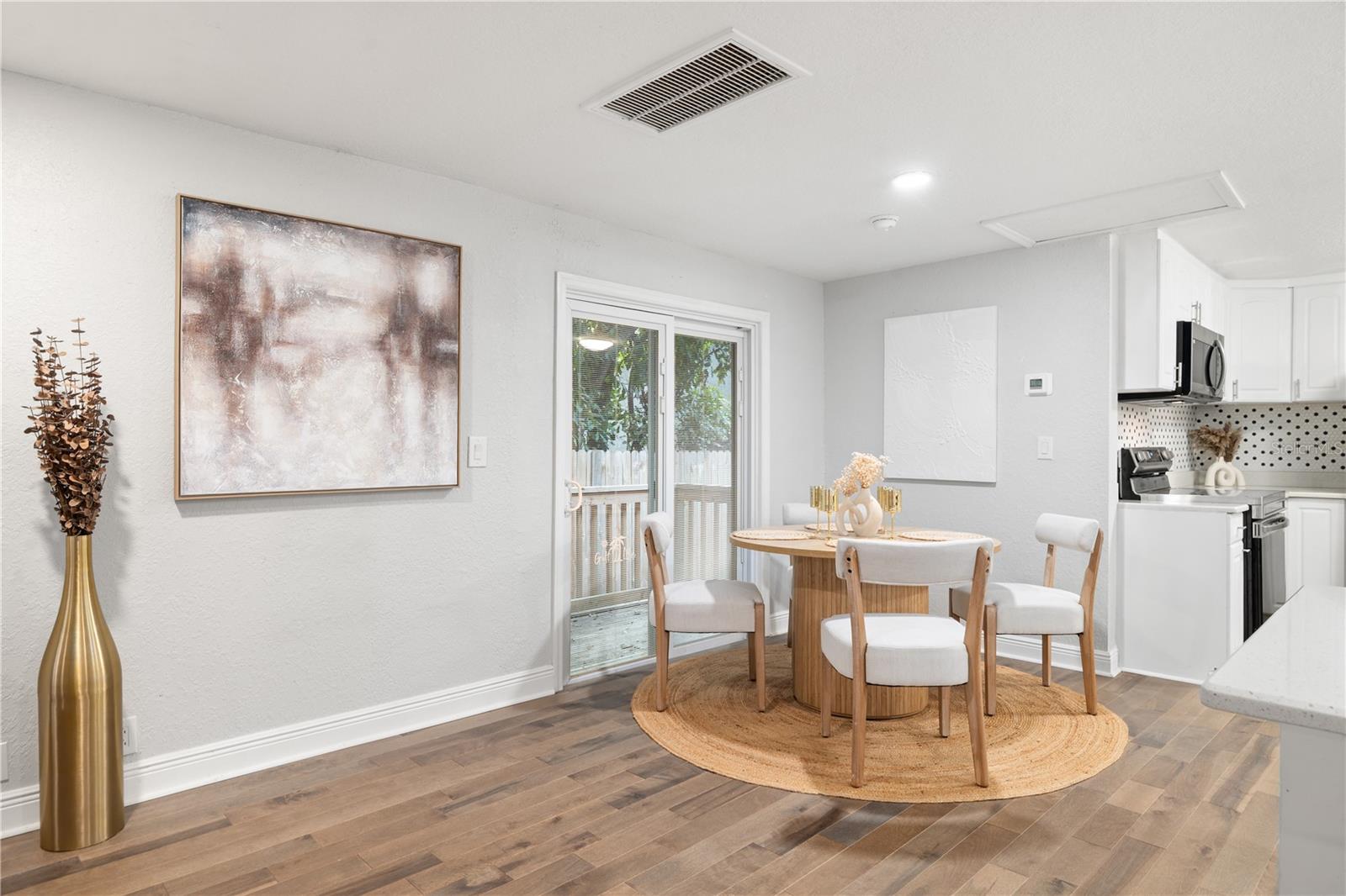 Sliders with Access to the Backyard