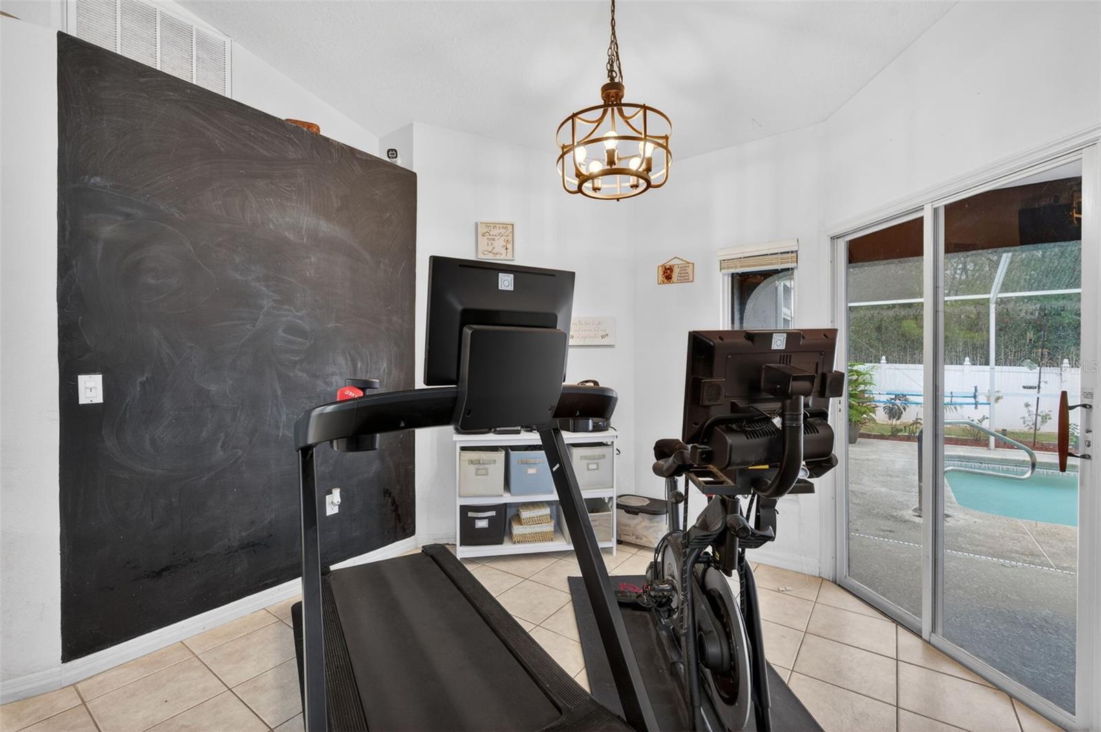 Breakfast Nook with chalk wall