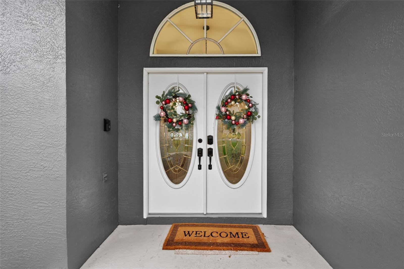 Double front door entry