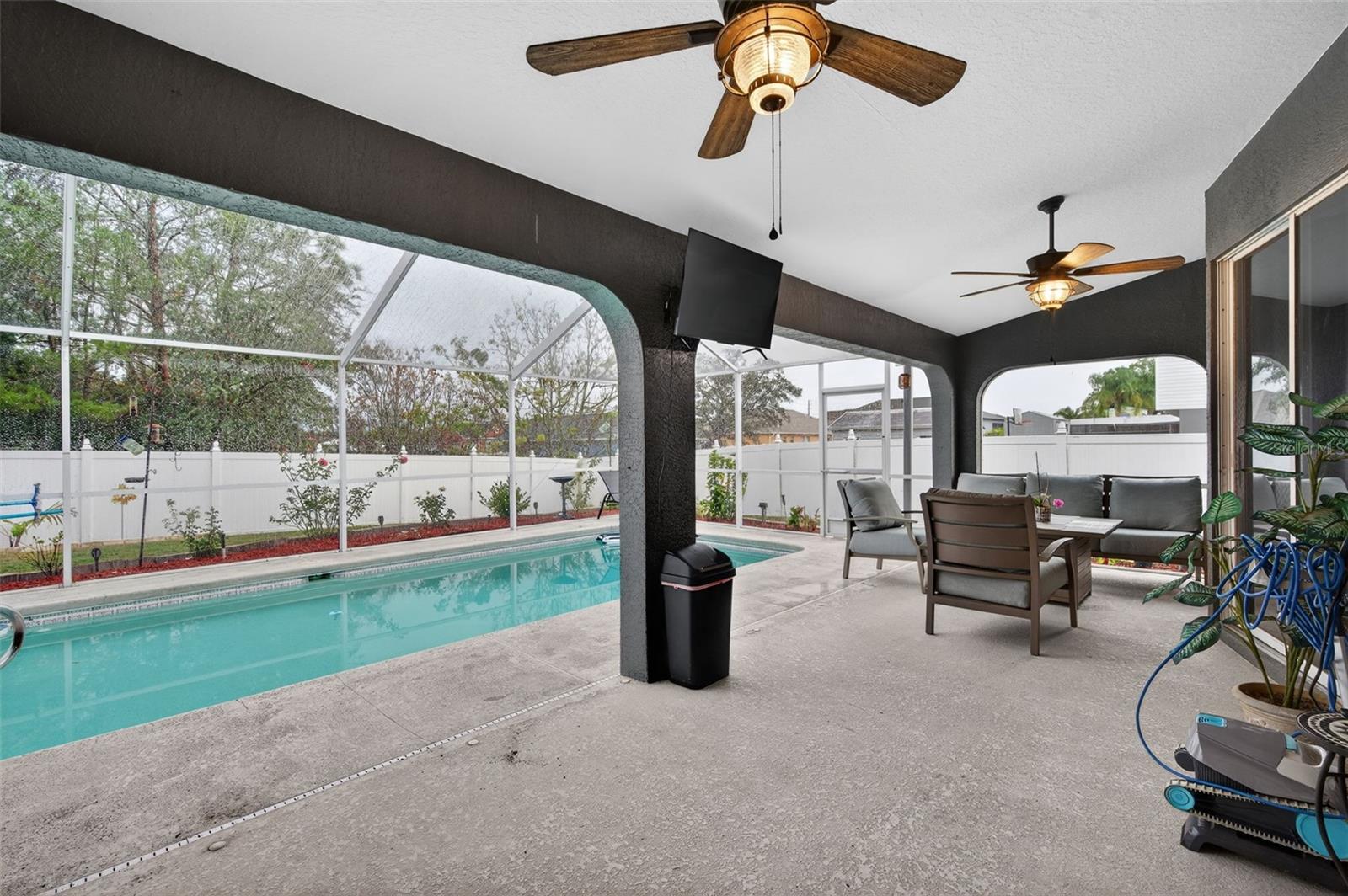 Ample room under the roof to entertain and relax outdoors