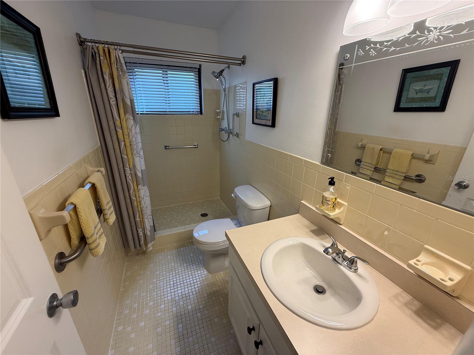 Primary bath with walk-in shower