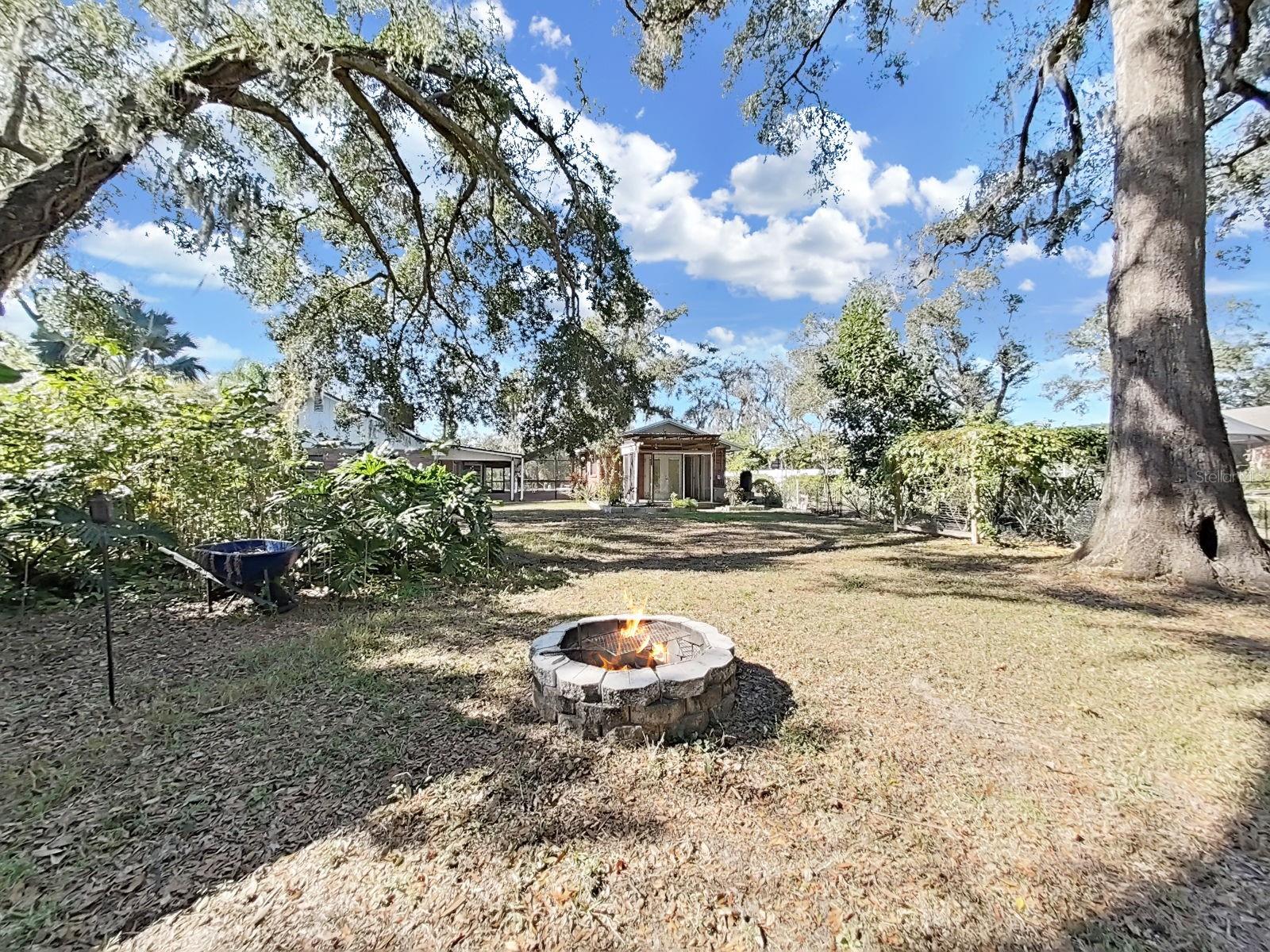 Large Backyard with Firepit