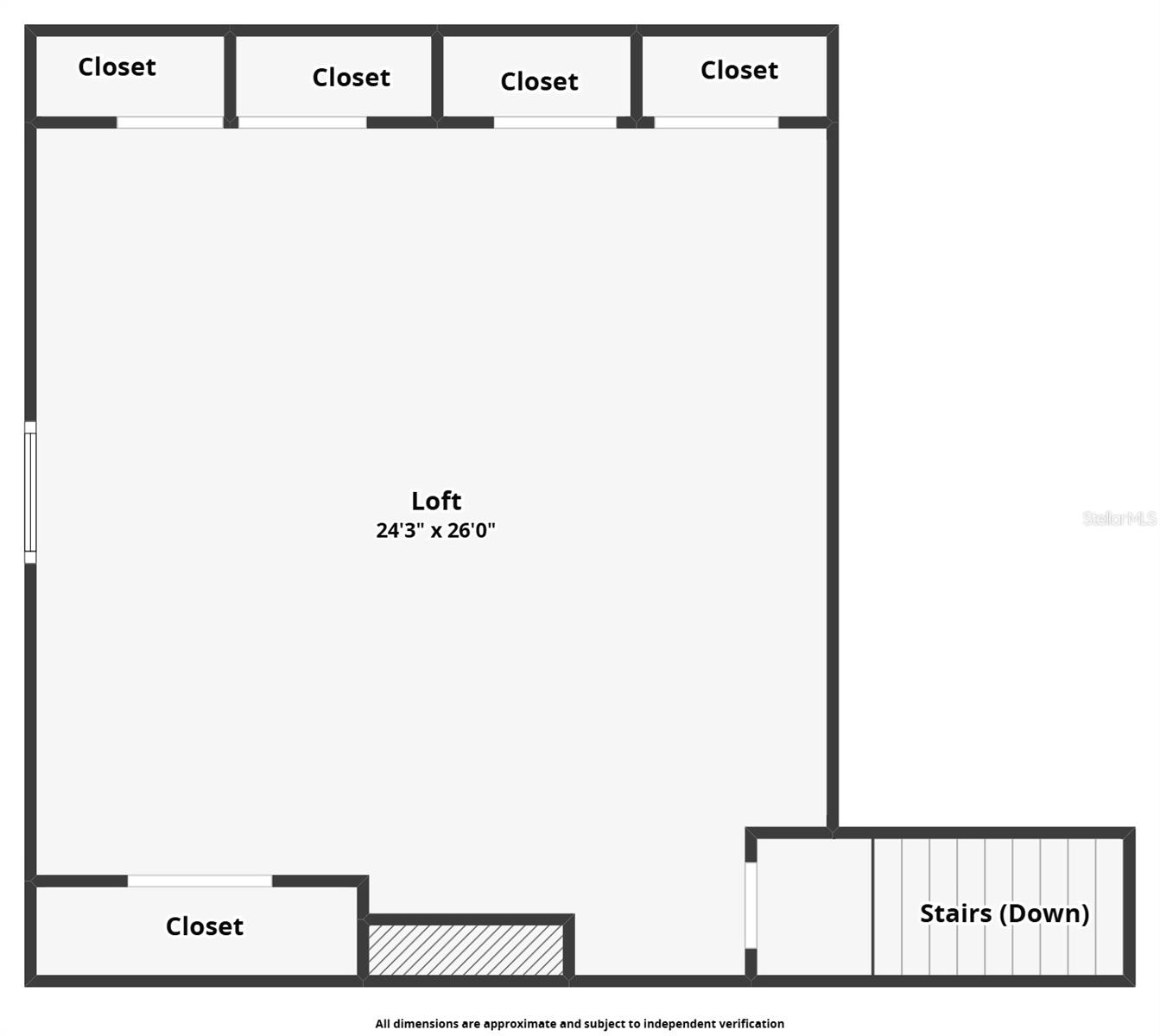 Second (Loft) Floor Plan