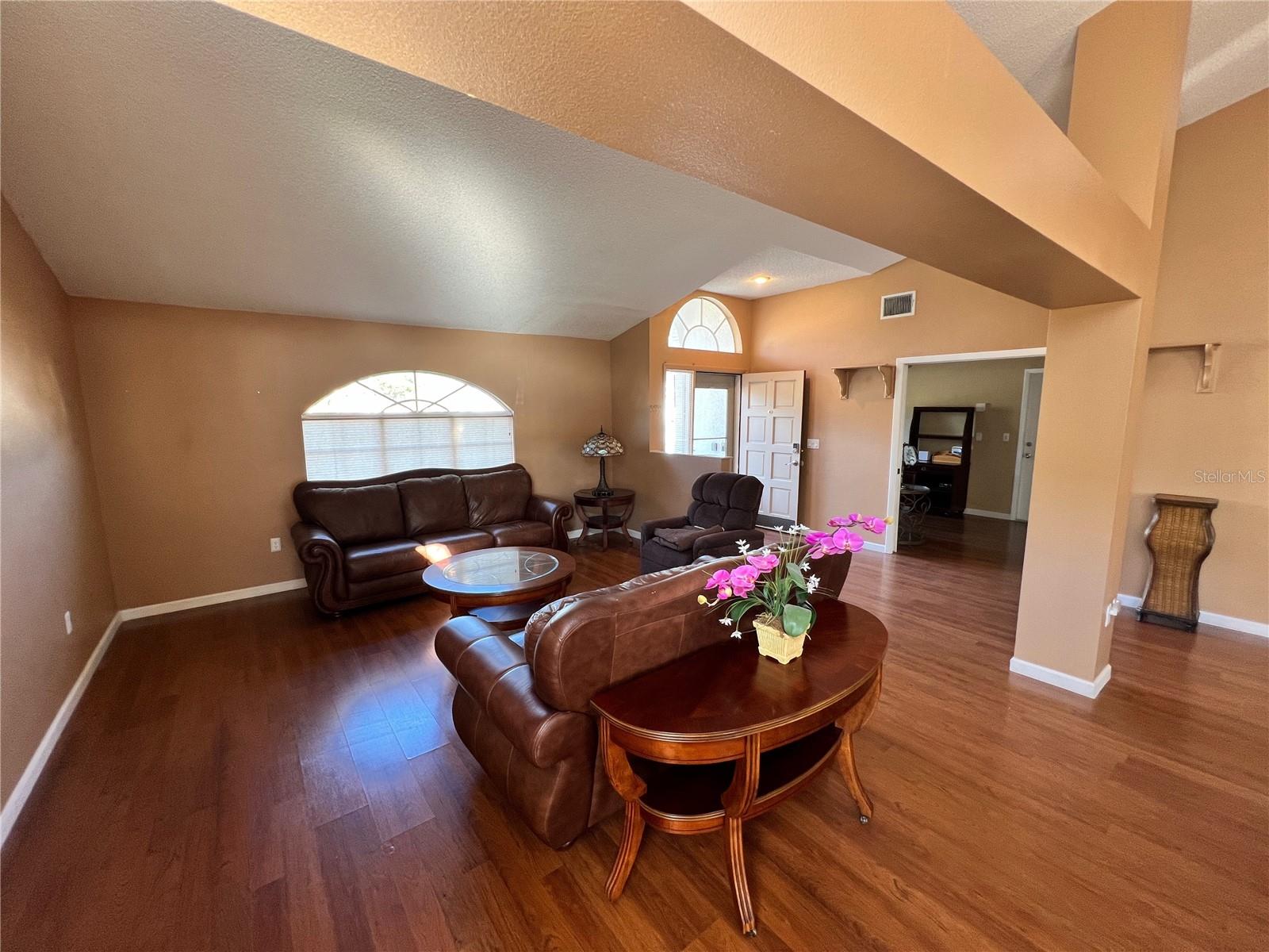 Living room at front of house.