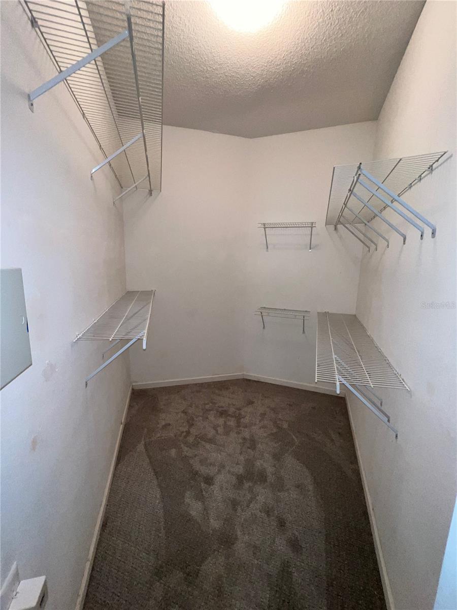 Primary bedroom closet.