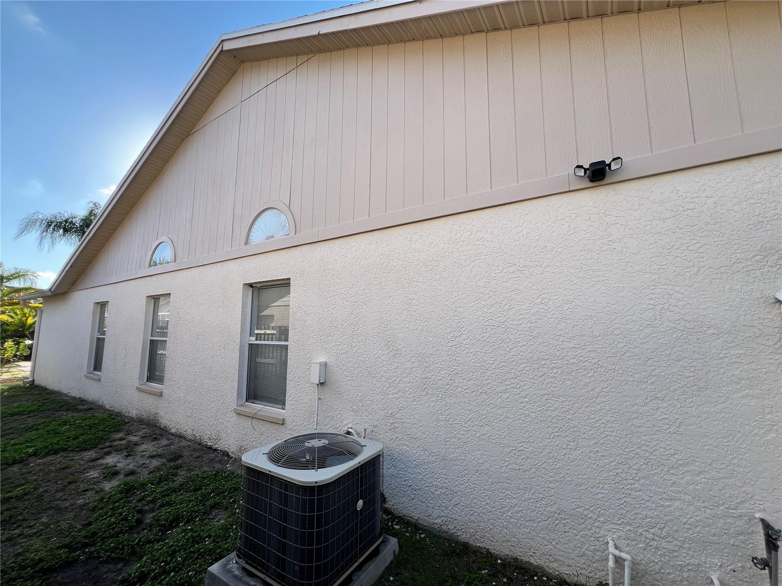 East elevation from front of house.