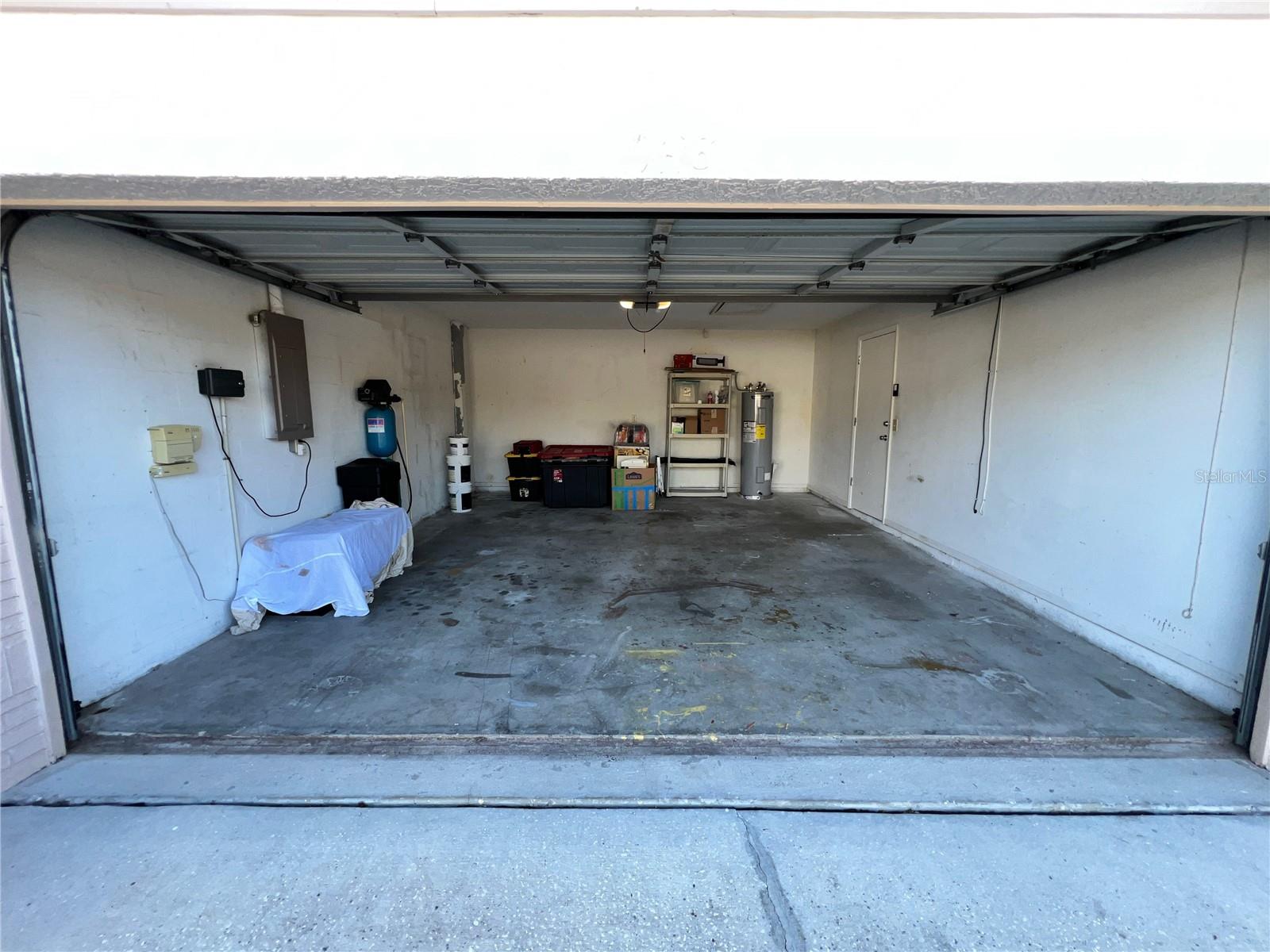 Two-car garage.
