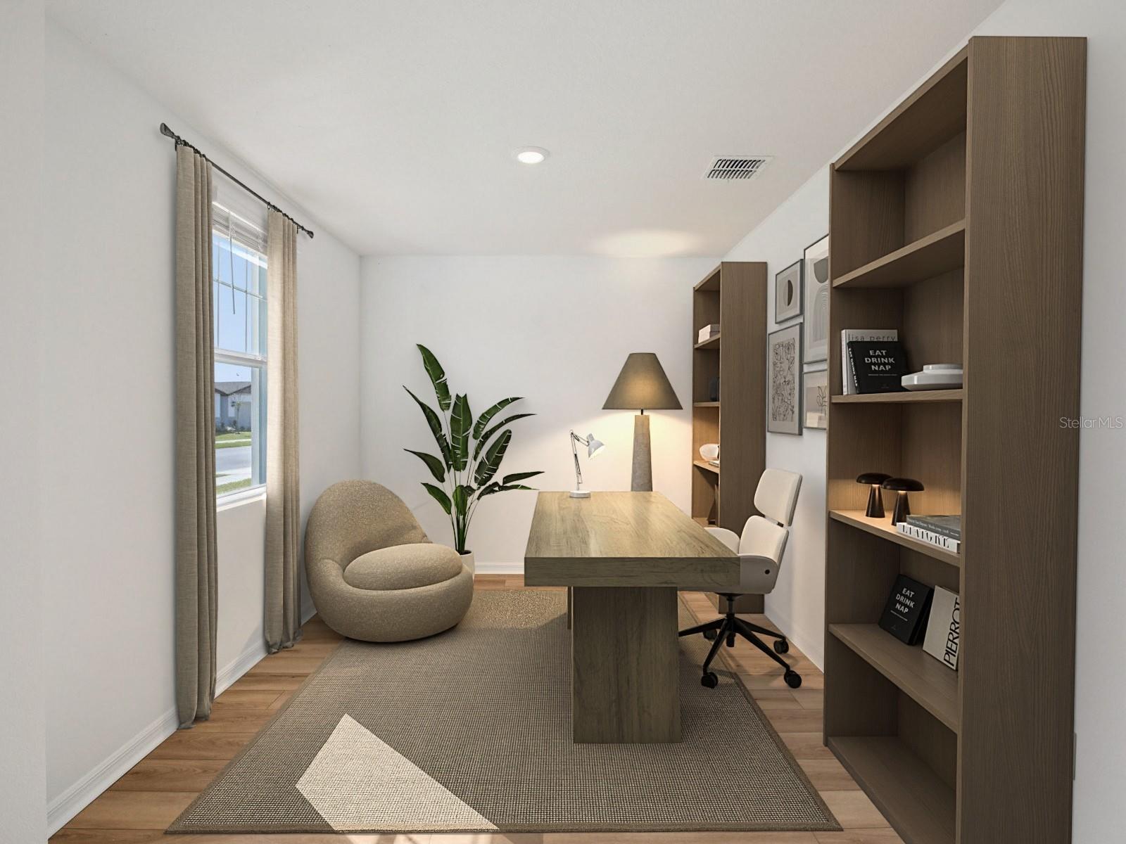 Interior photos are not of the actual home but are photos of the builder home with same floorplan with similar interior finishes and features. Photo uses virtual staging.