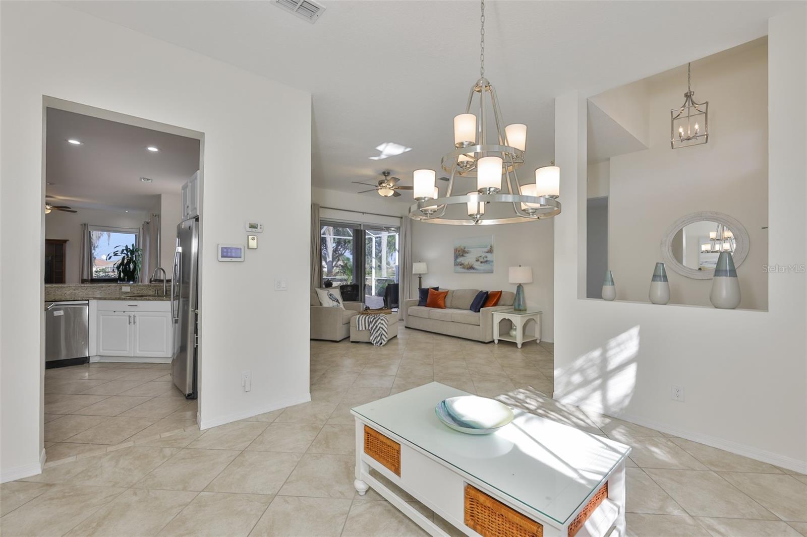 Newly Tiled Formal Dining Area, Freshly Painted Interior
