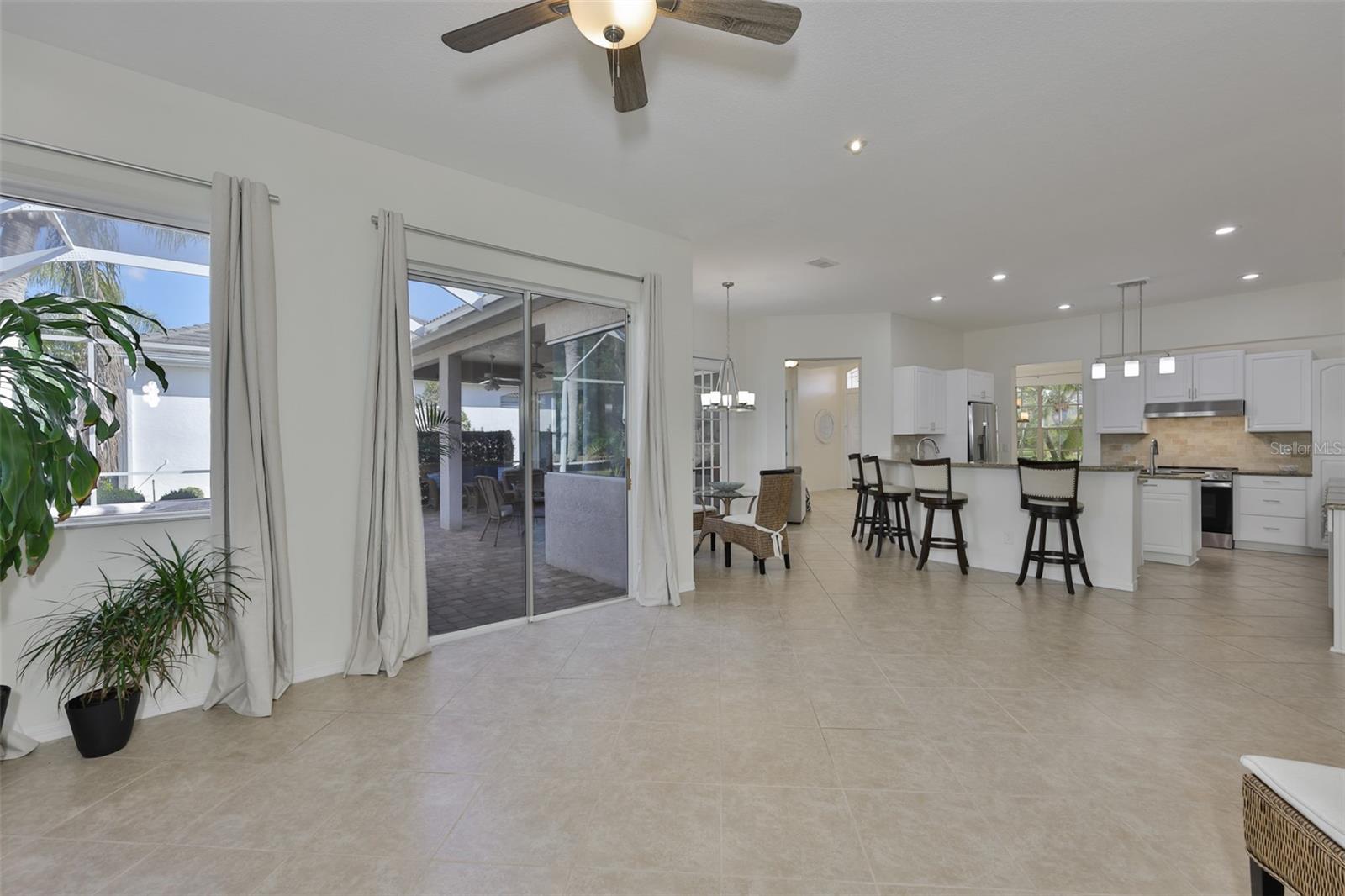 Large Great Room, Sliders to Wonderful Outdoor Space, NO POPCORN, Freshly Painted, New Window Treatments