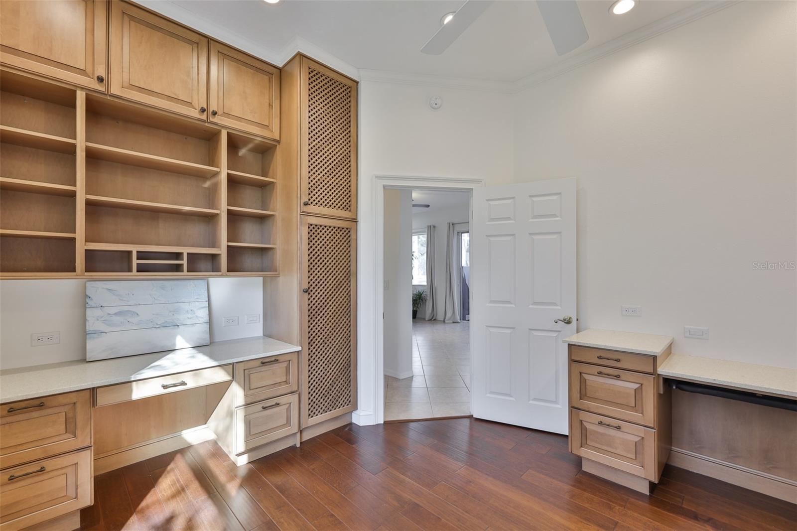 2nd Bedroom, Exquisite 2 Built-In Desks & Plenty of Cabinets, Recessed Lighting- Amazing Home Office