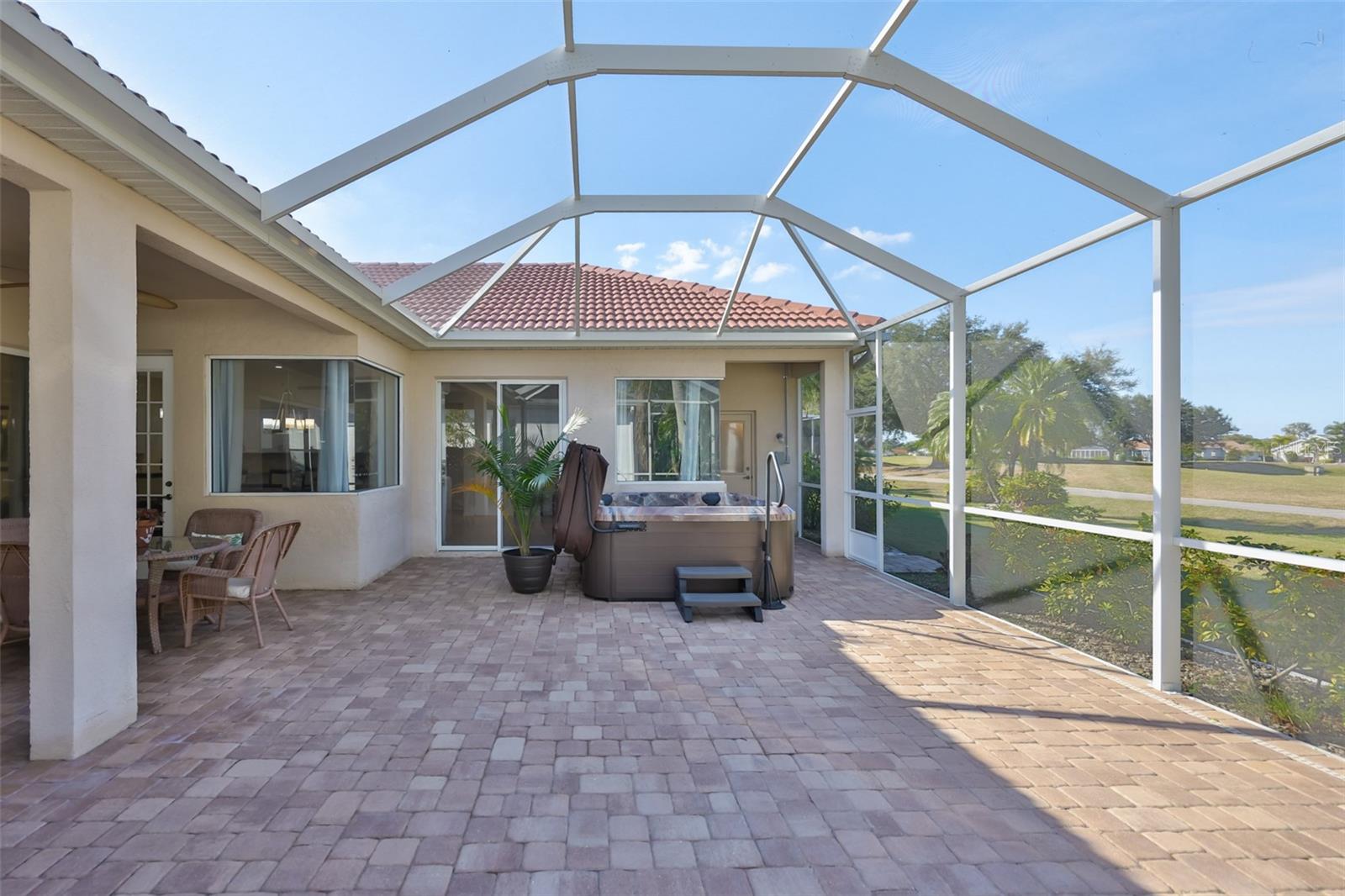 New Extended Screened Lanai Enclosure 2025, New State-of -the-Art Hot Tub-220 Volt Electric Connection