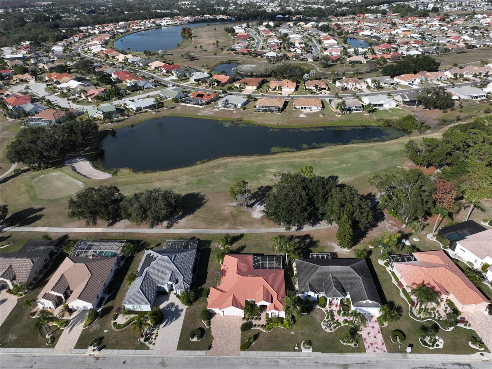 Aerial of Home Renaissance Golf Course & Pond View. NO MANDATORY MEMBERSHIP