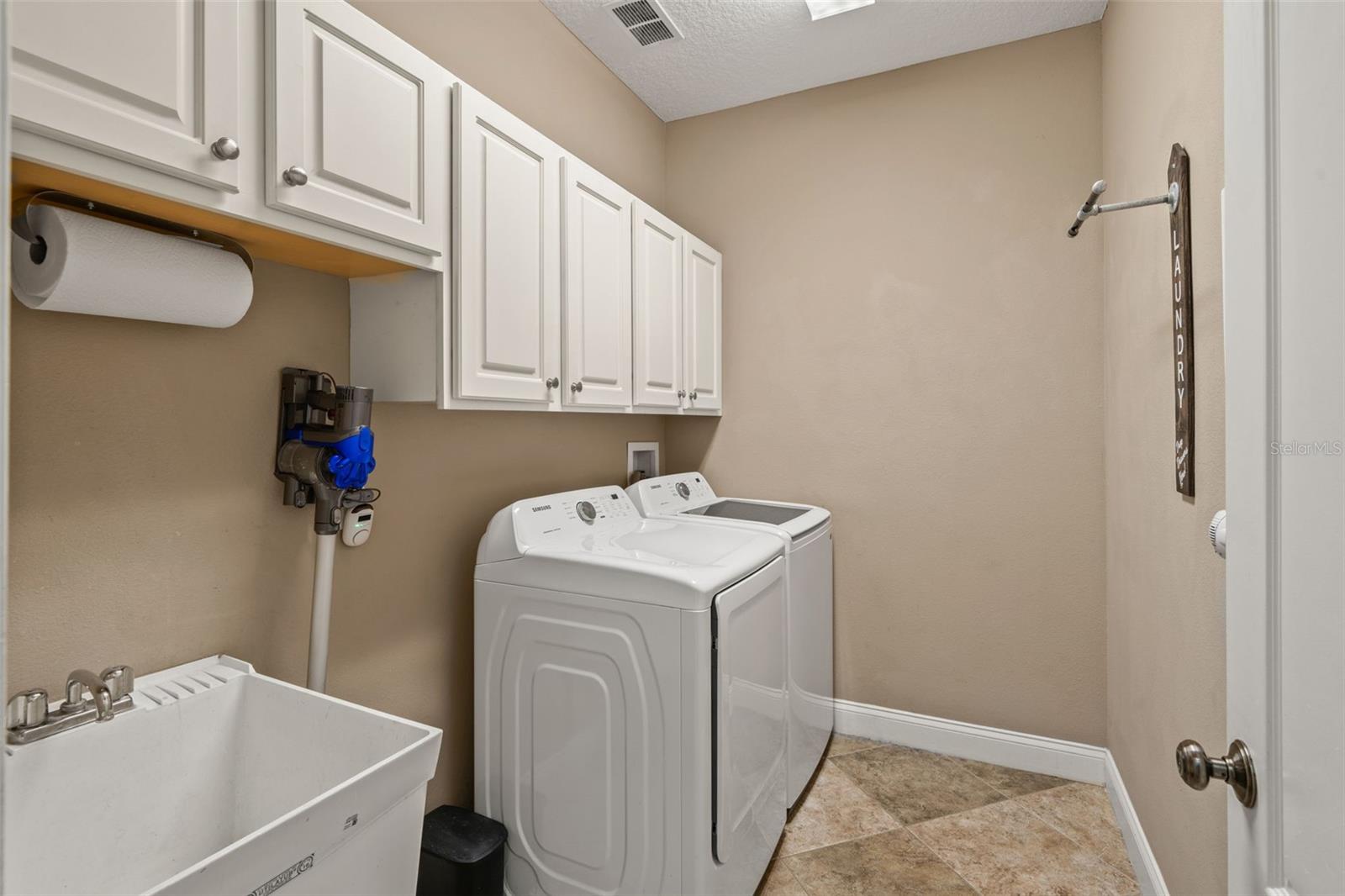 Downstairs laundry room