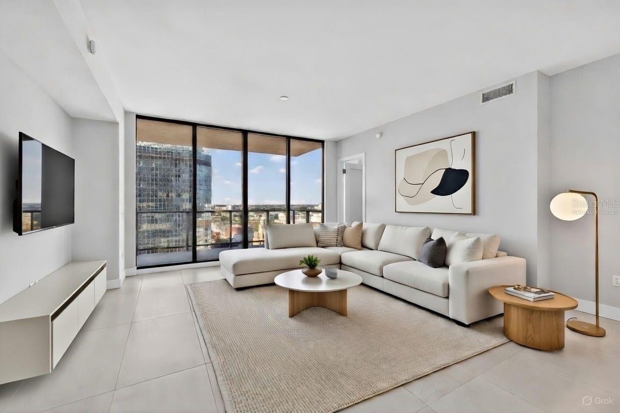 Living Area-Virtually Staged