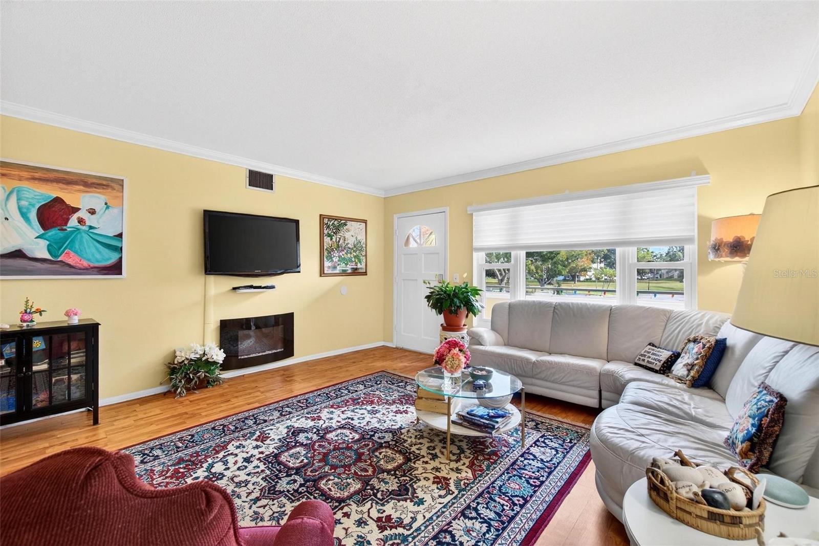 Mounted TV & Electric Fireplace for Convince and comfort