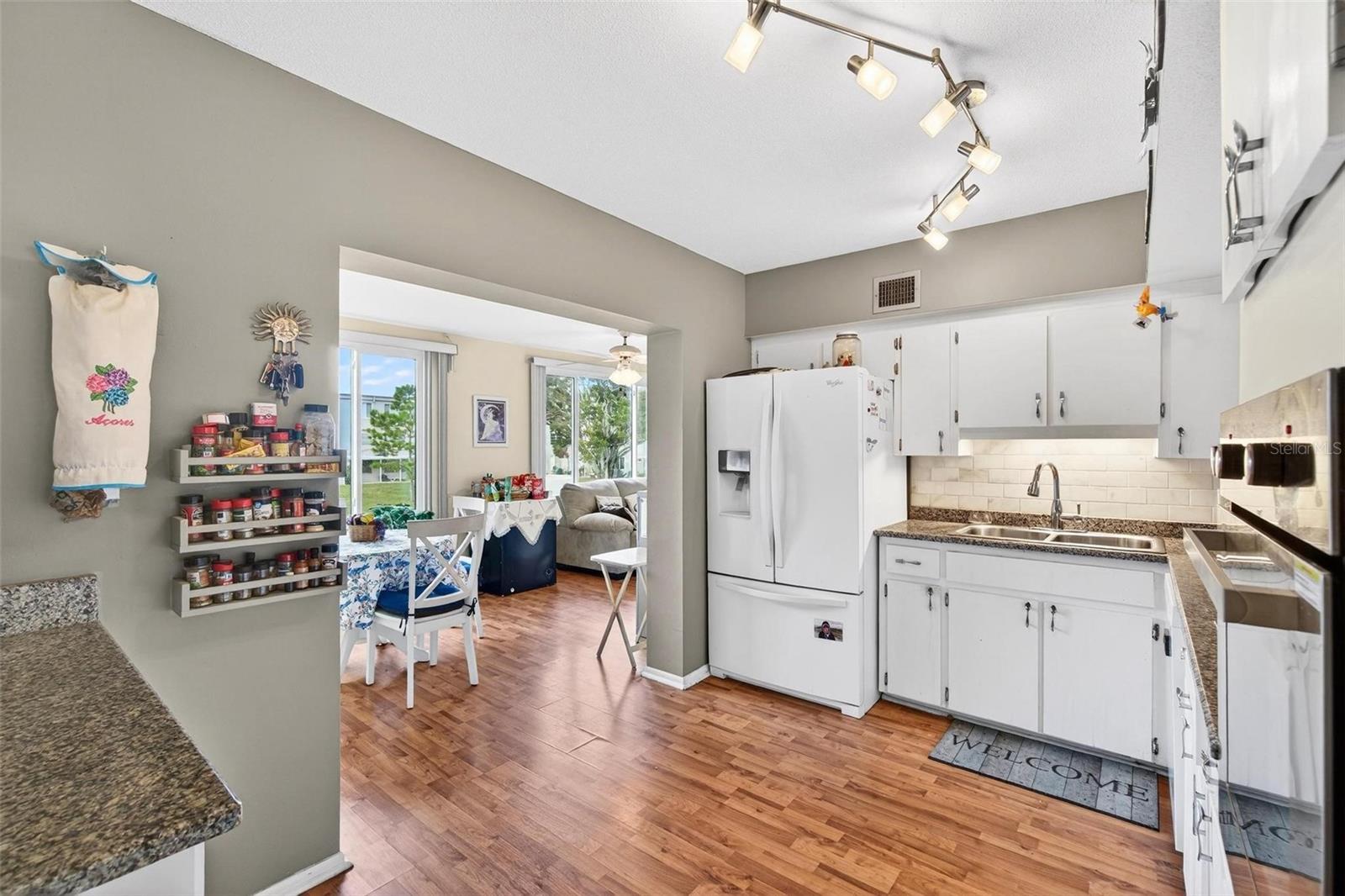 Partially Update Kitchen with plenty of storage, Granite countertops and separate coffee bar