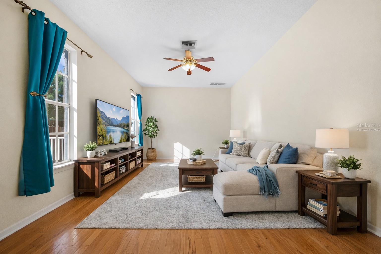 Virtually Staged Living Room