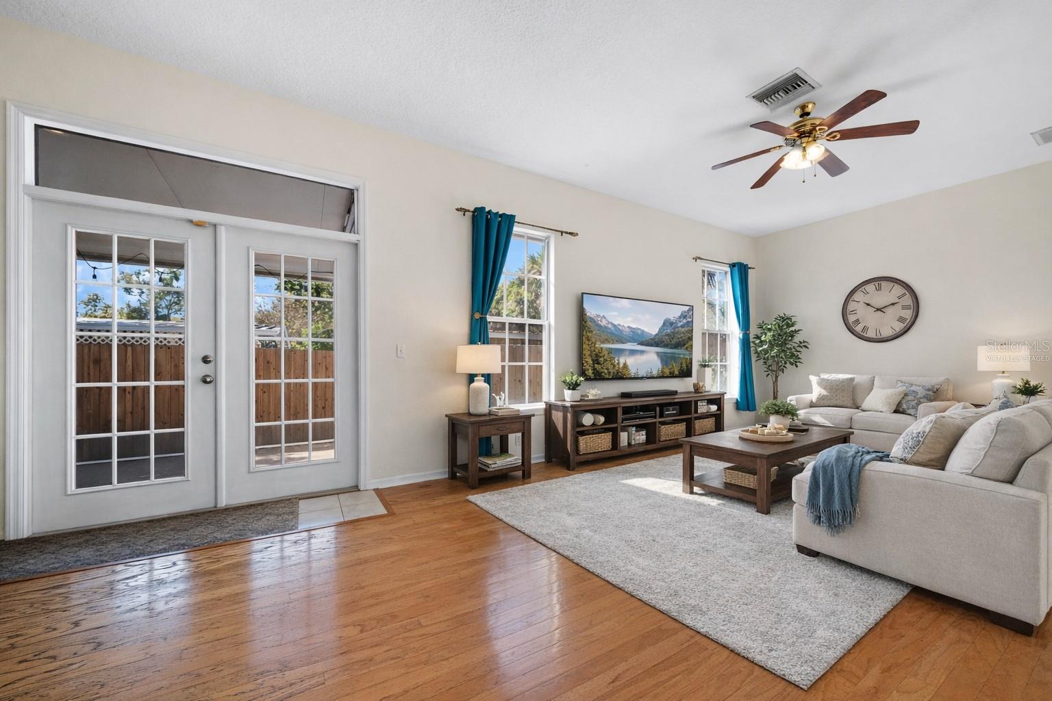 Virtually Staged Living Room