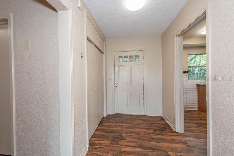 Front door entry area