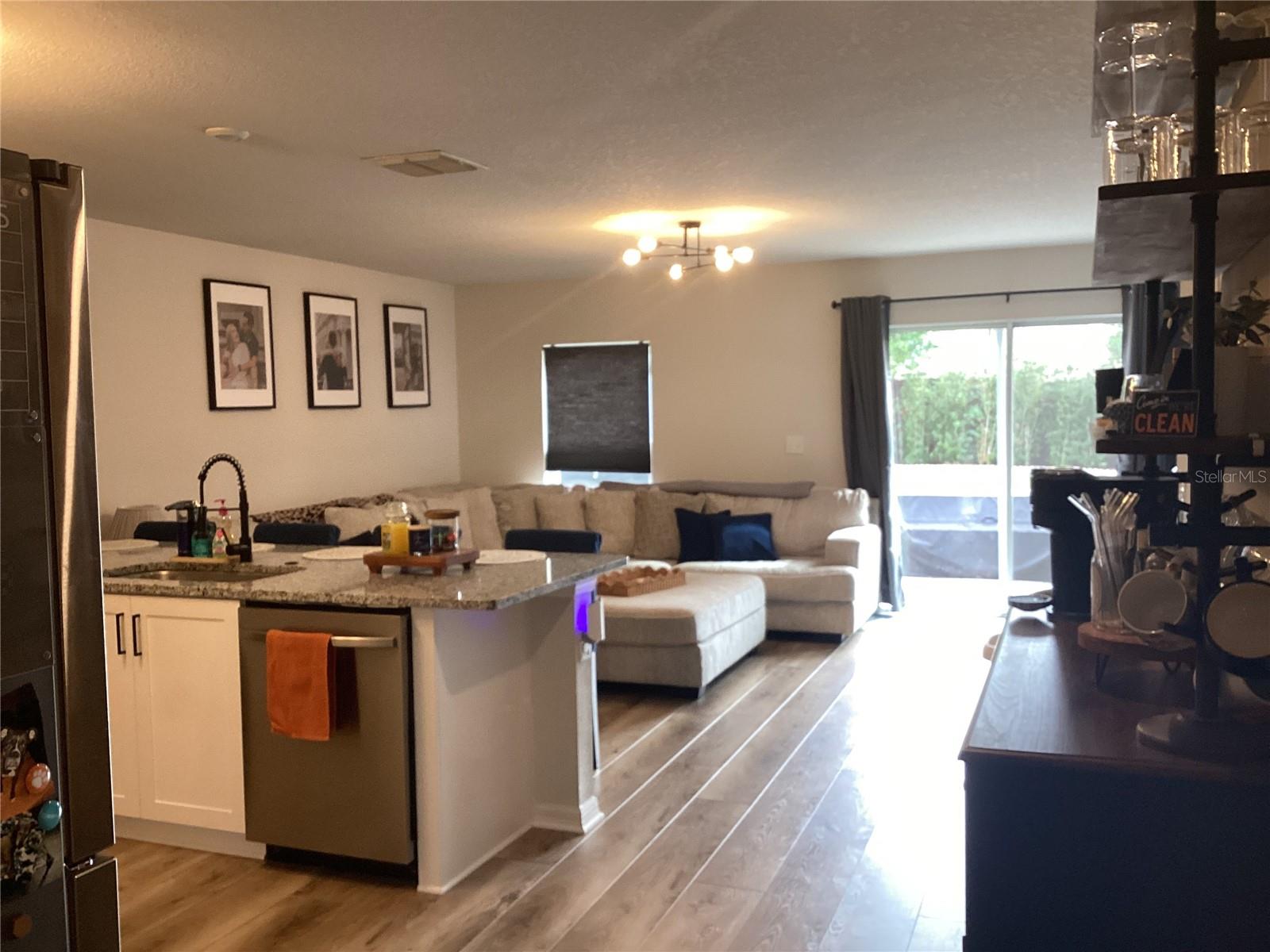 Open concept living area.