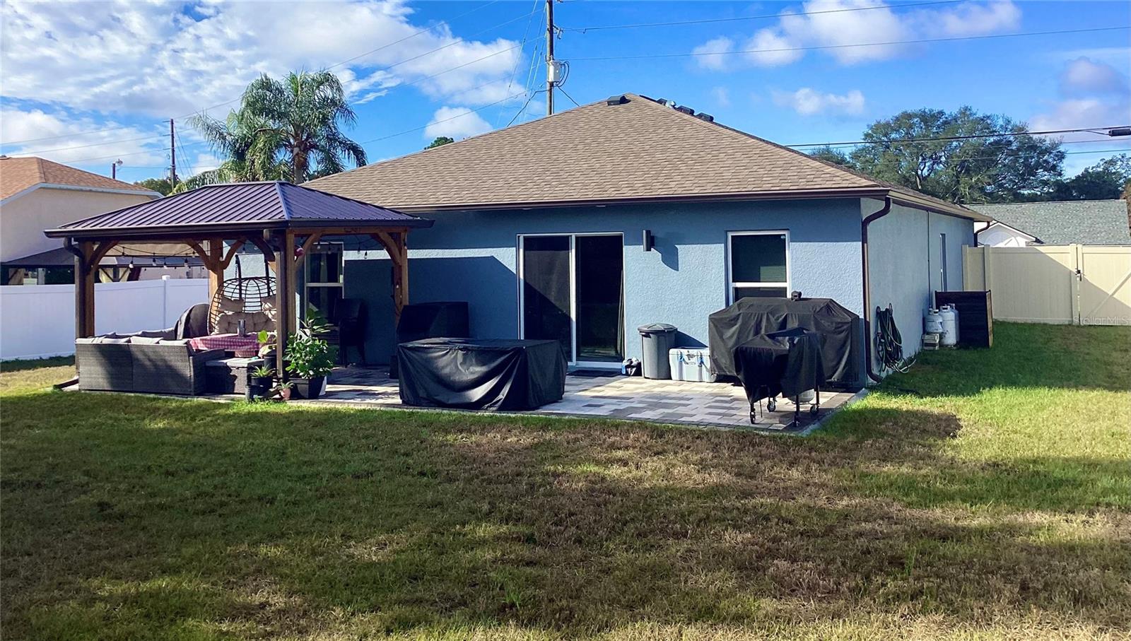 View from rear of backyard.