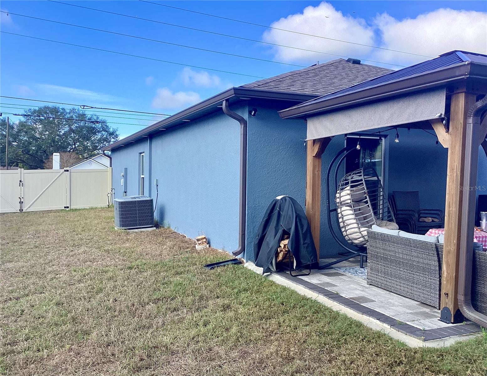 South side yard view.