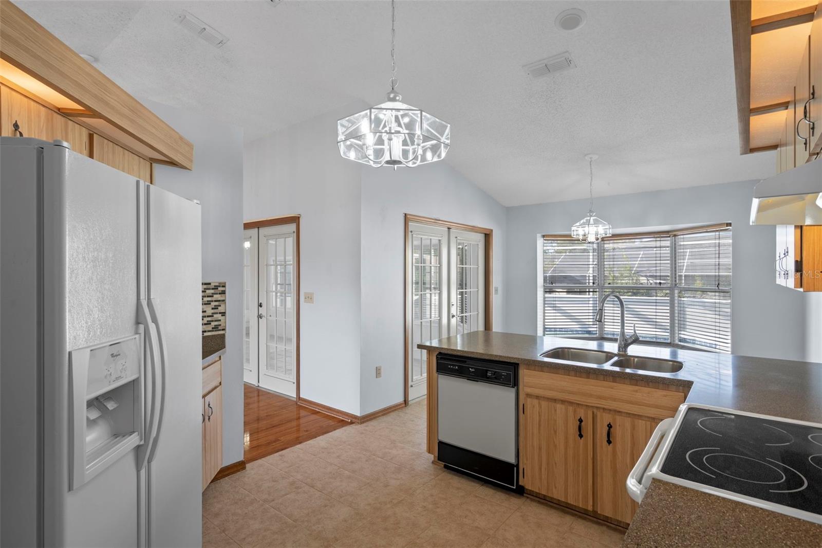Kitchen with Breakfast nook view