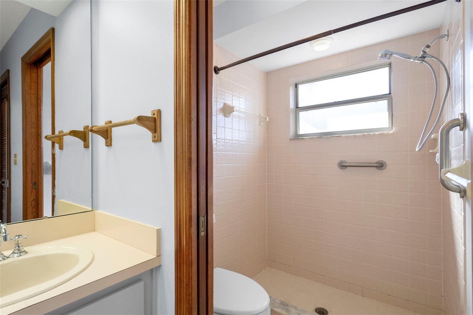 Handicap accesible shower in Primary ensuite bath