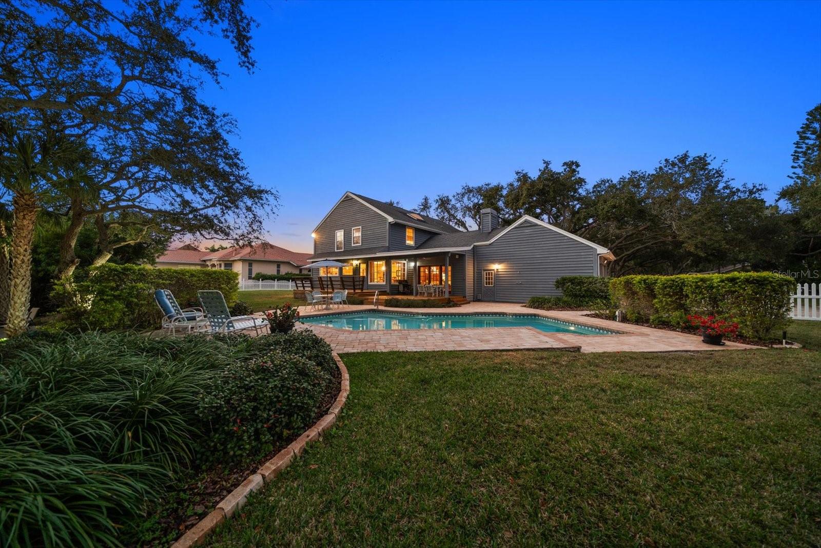 The home, pool and expansive .70 acre grounds have no history of rising water or storm damage-offering peace of mind!